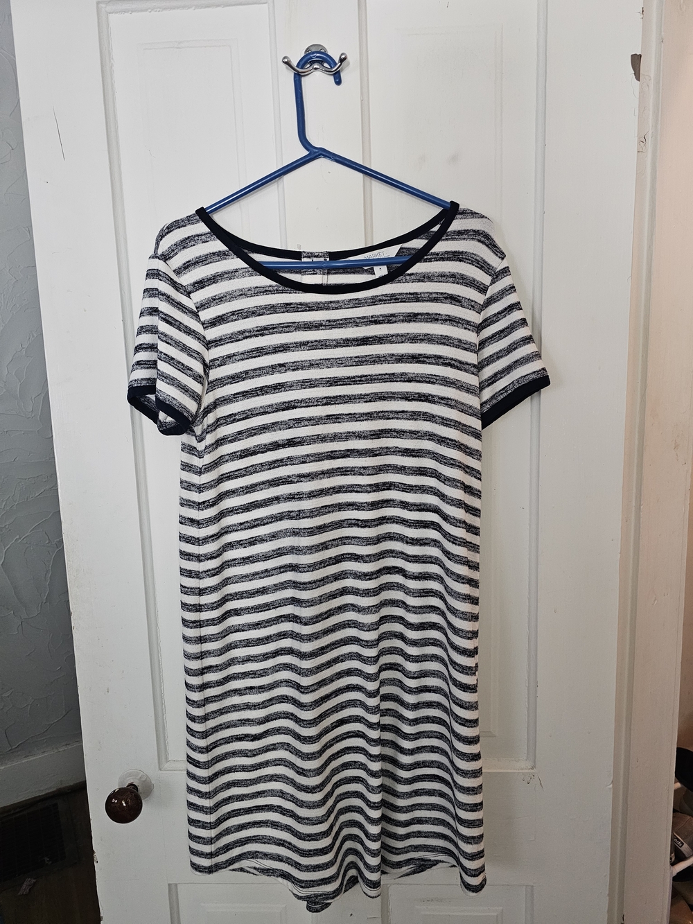 Market & Spruce Navy & White  Short-Sleeve Dress